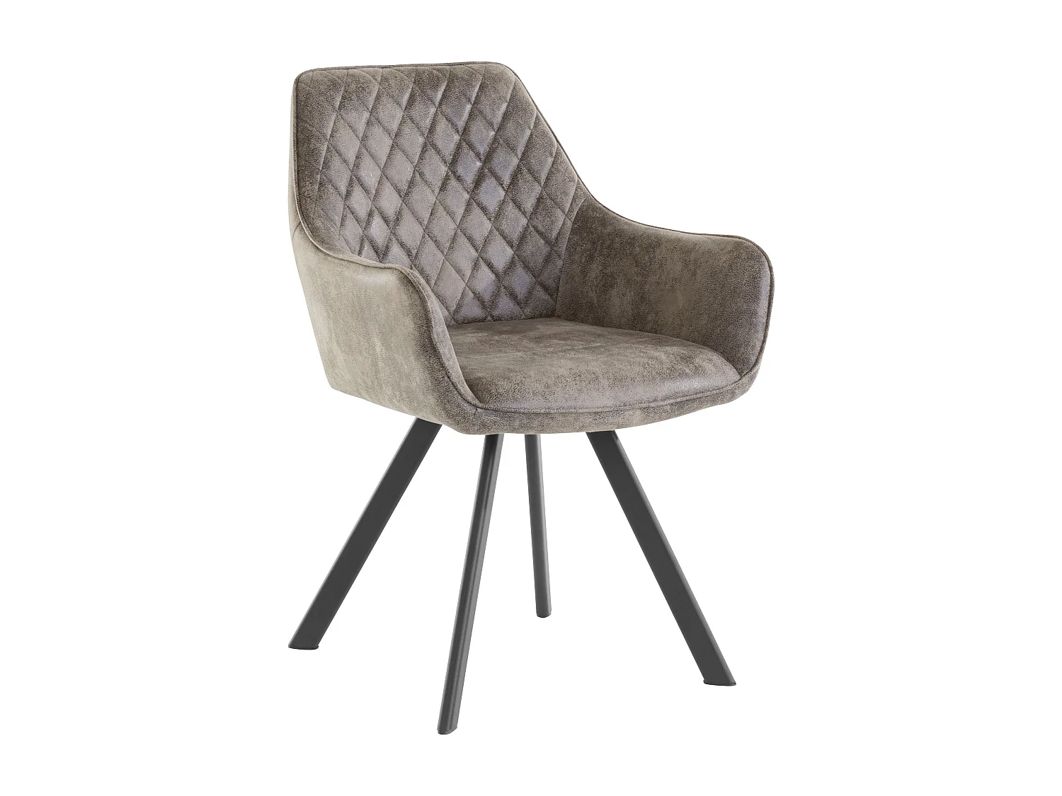 Olga | Fauteuil 1 pack en velours gris