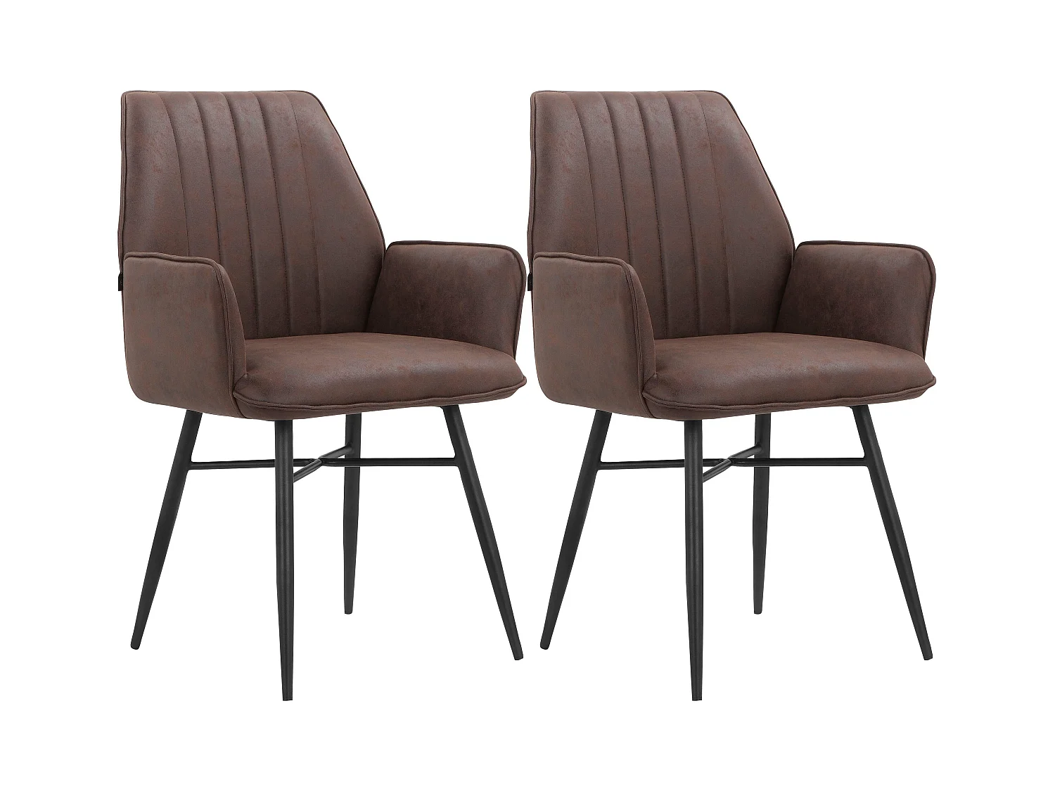Anzo|Chaise de salle à manger 2 PK Brown