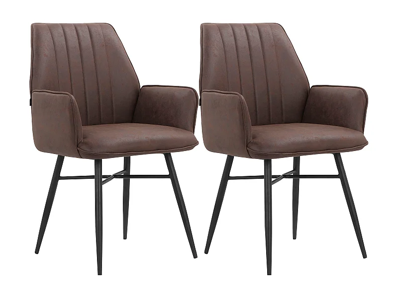 Anzo|Chaise de salle à manger 2 PK Brown
