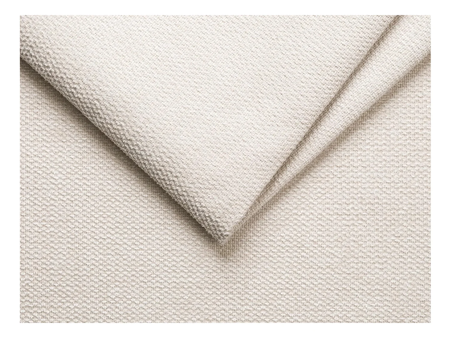 Divano letto angolare a ribalta Posto letto 160 cm con doghe larghe Materasso 22 cm memory foam in Tessuto Beige - CALIFE