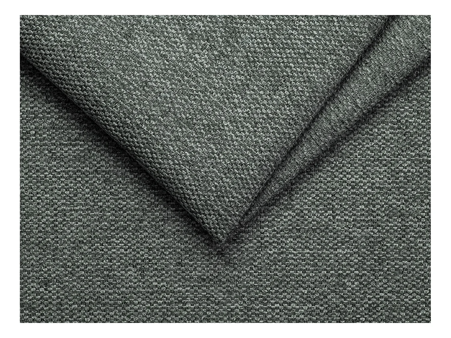 Vendbar og hurtig-udtrækbar hjørnesofa i gråt stof - 160 cm soveflade med brede lameller - 22 cm madras - CALIFE