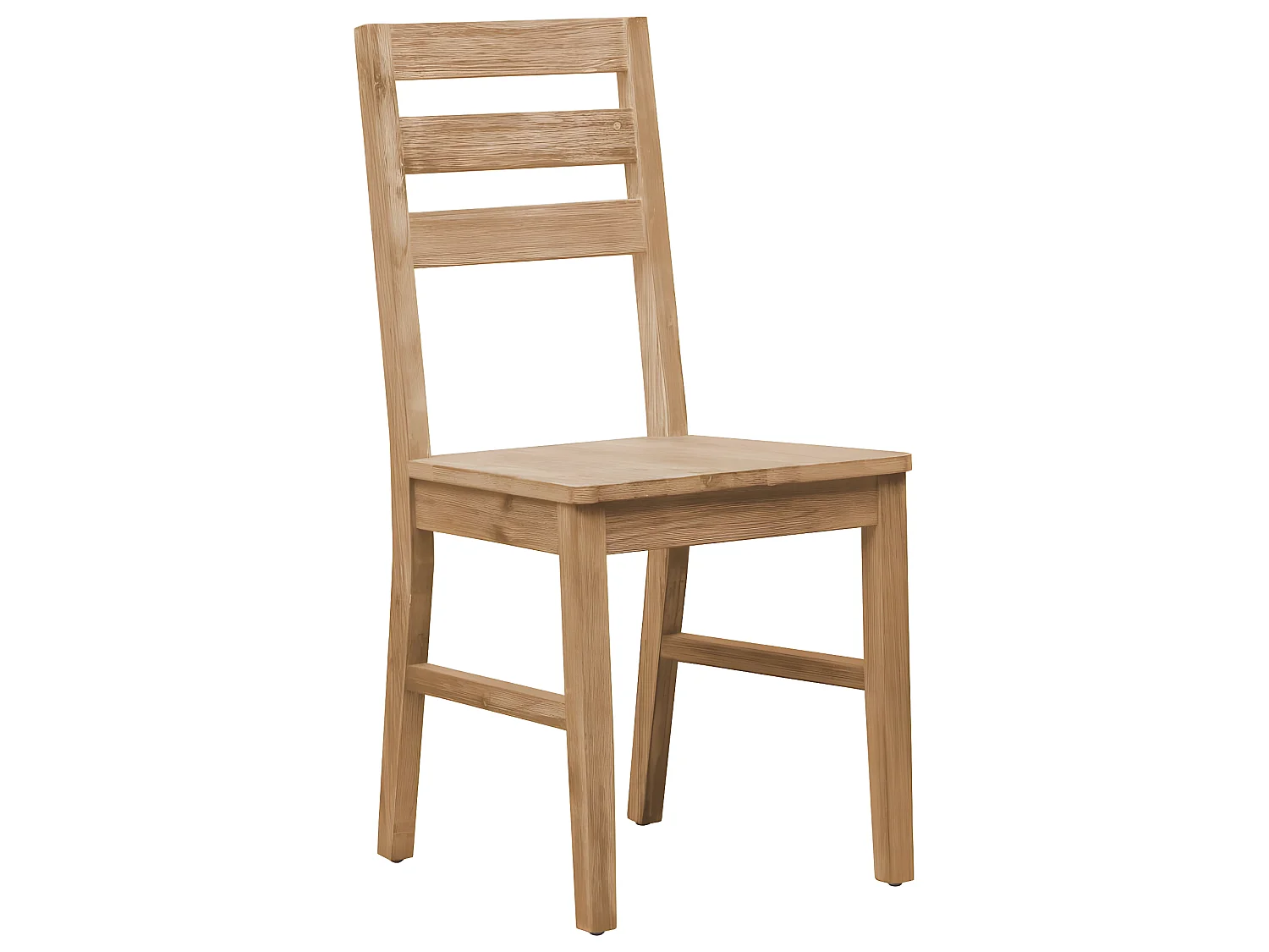 Lot de 2 chaises de salle à manger cuisine design classique bois d'acacia massif CDS020274