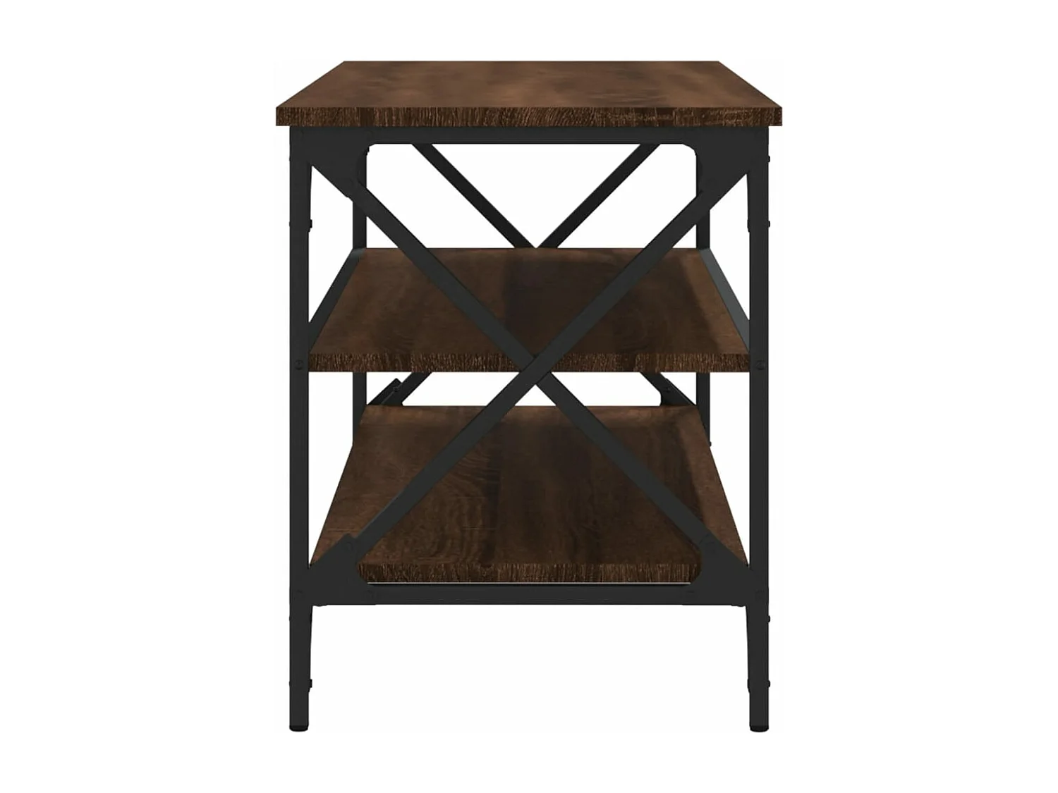 Mueble para TV madera contrachapada marrón roble 100x40x50 cm