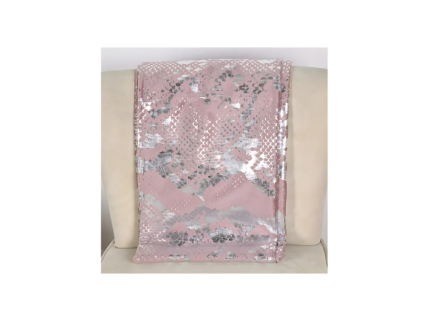 Manta 120*145 serpiente rosa brillo brenda