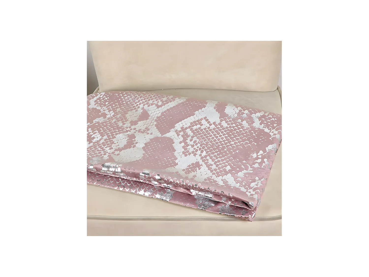 Manta 120*145 serpiente rosa brillo brenda