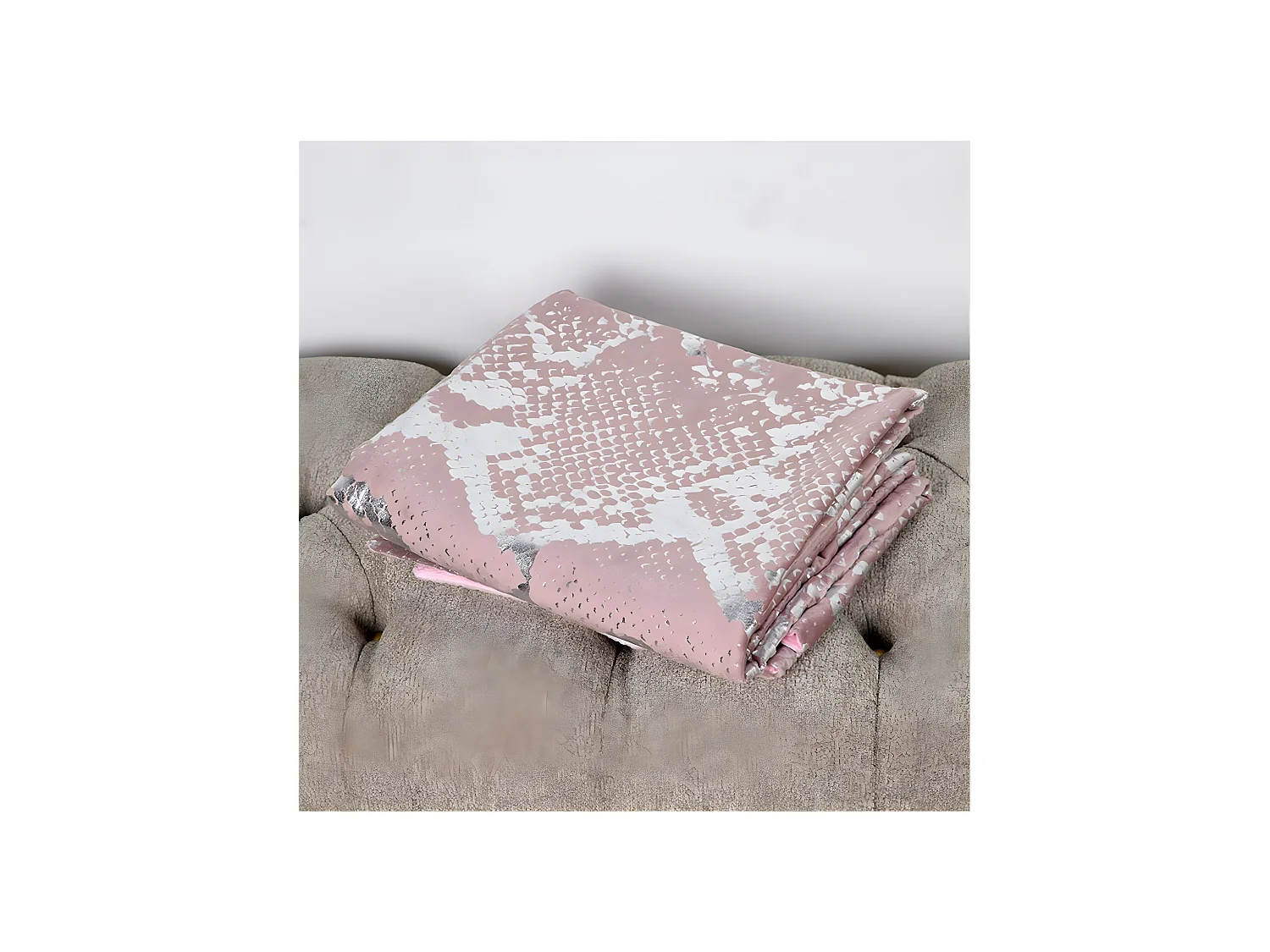 Manta 120*145 serpiente rosa brillo brenda