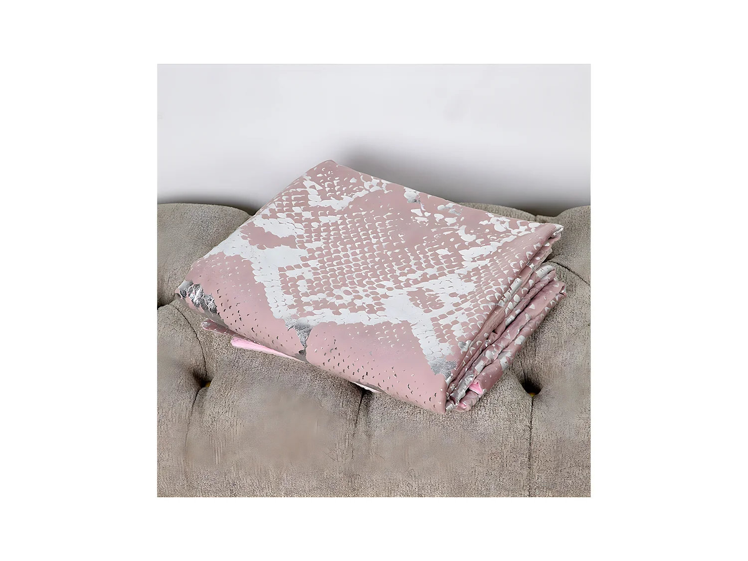 Manta 120*145 serpiente rosa brillo brenda