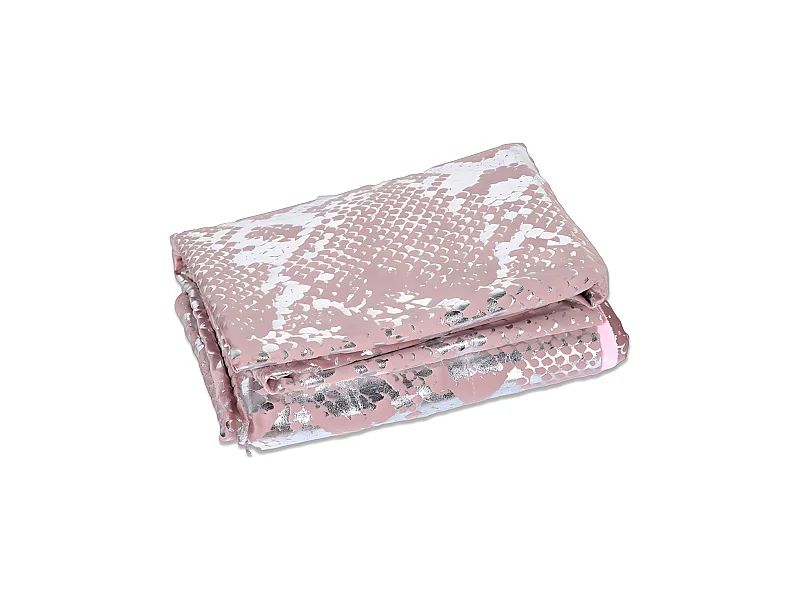 Manta 120*145 serpiente rosa brillo brenda