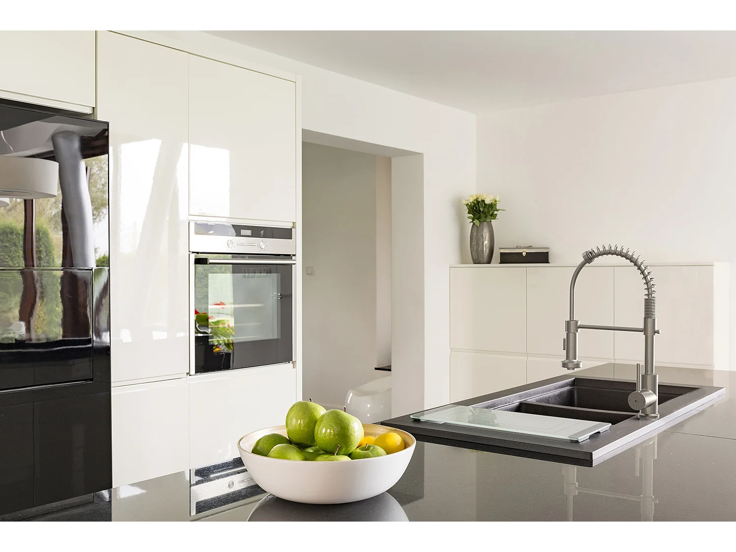 Rubinetto Plimo con doccetta in acciaio spazzolato Essebagno