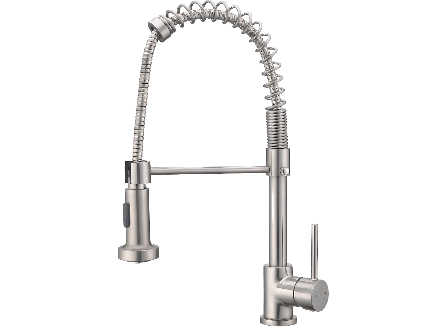 Rubinetto Plimo con doccetta in acciaio spazzolato Essebagno