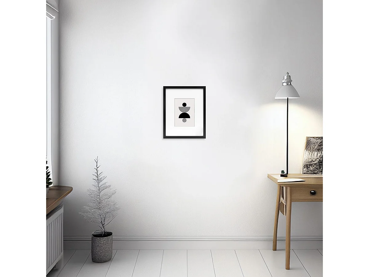 Cadre photo Wild noir 24x30 cm avec passe-partout 13x18 cm