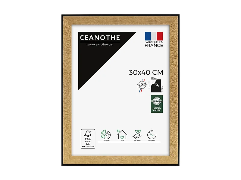 Cadre photo Loft noir 30x40 cm