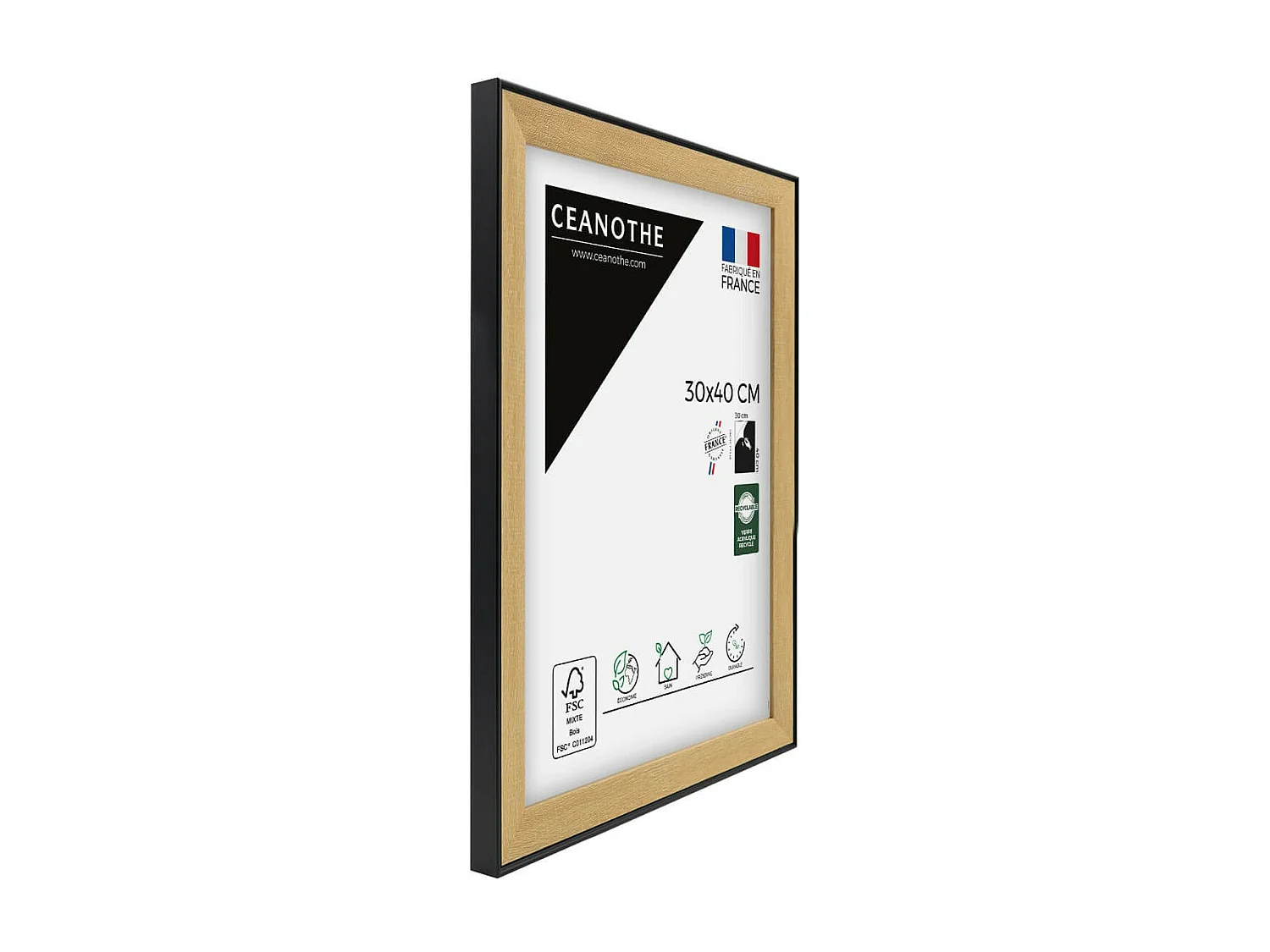 Cadre photo Loft noir 30x40 cm