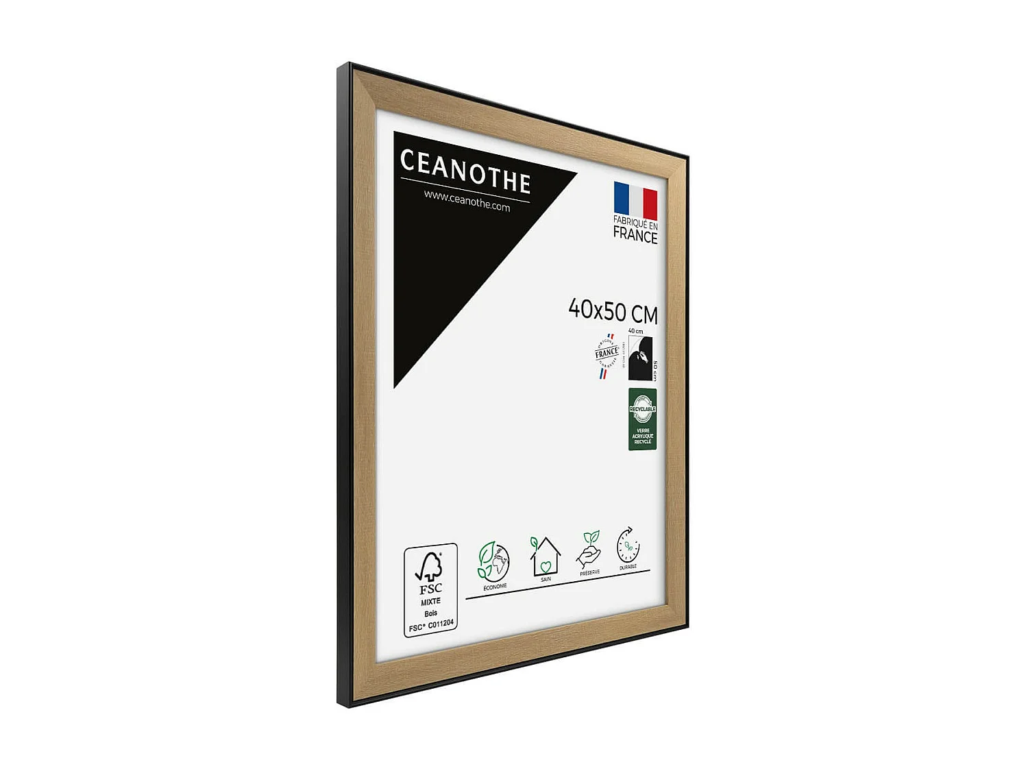 Cadre photo Loft noir 40x50 cm