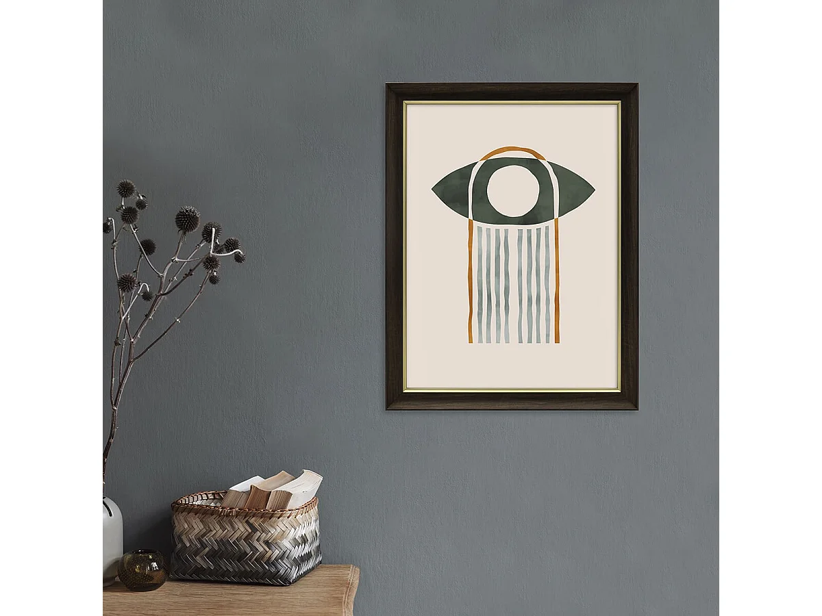 Cadre photo Luna ébène doré 30x40 cm