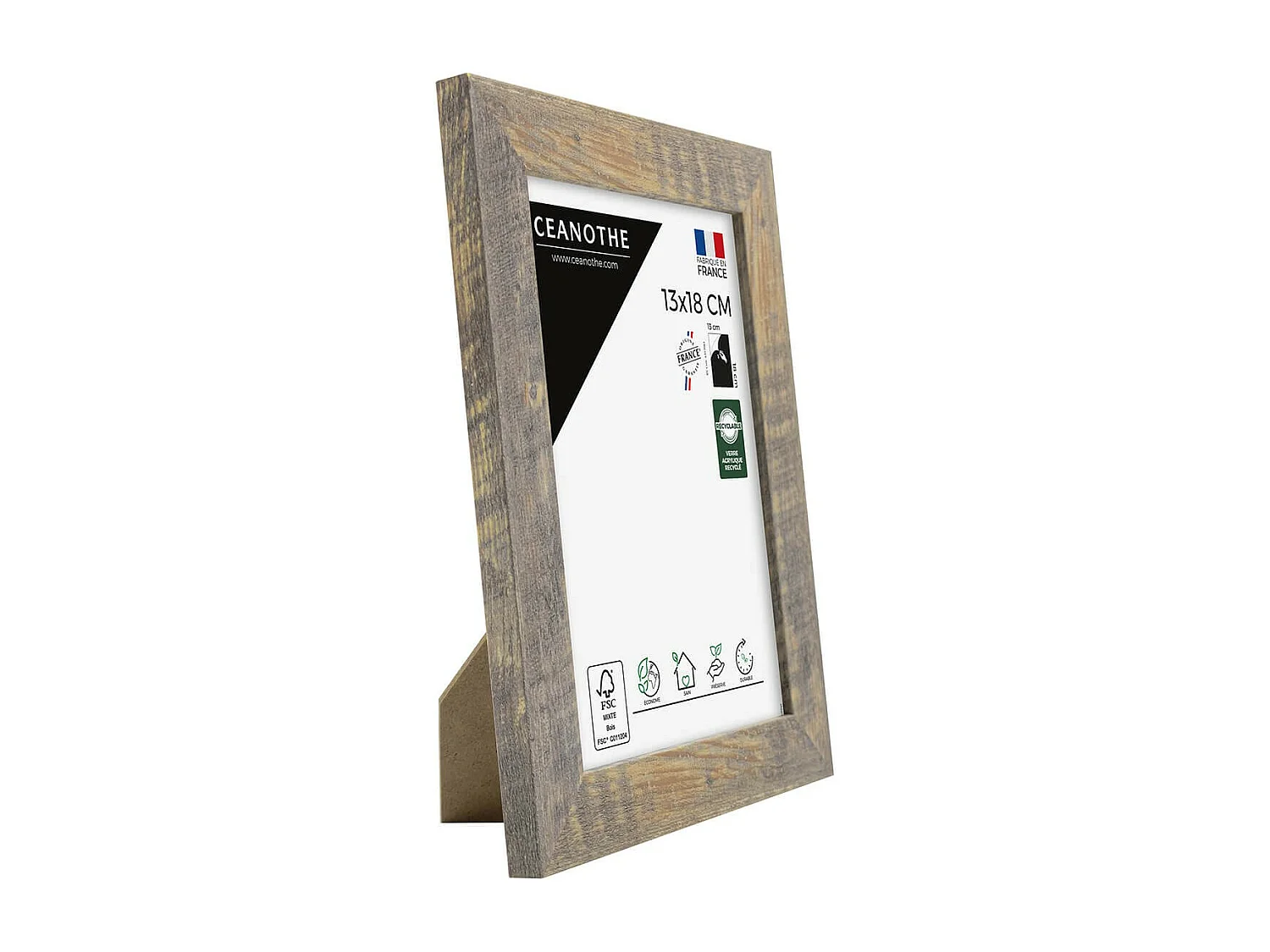 Cadre photo Alizée brun 13x18 cm