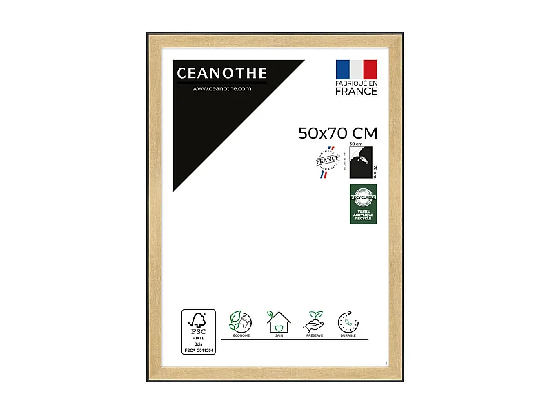 Cadre photo Loft noir 50x70 cm