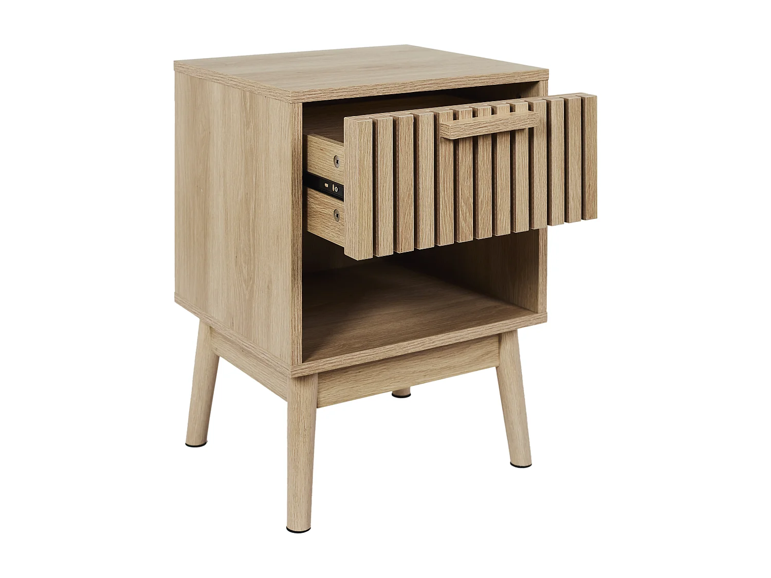 Chevet Klaus 1 Tiroir 1 Niche Marron