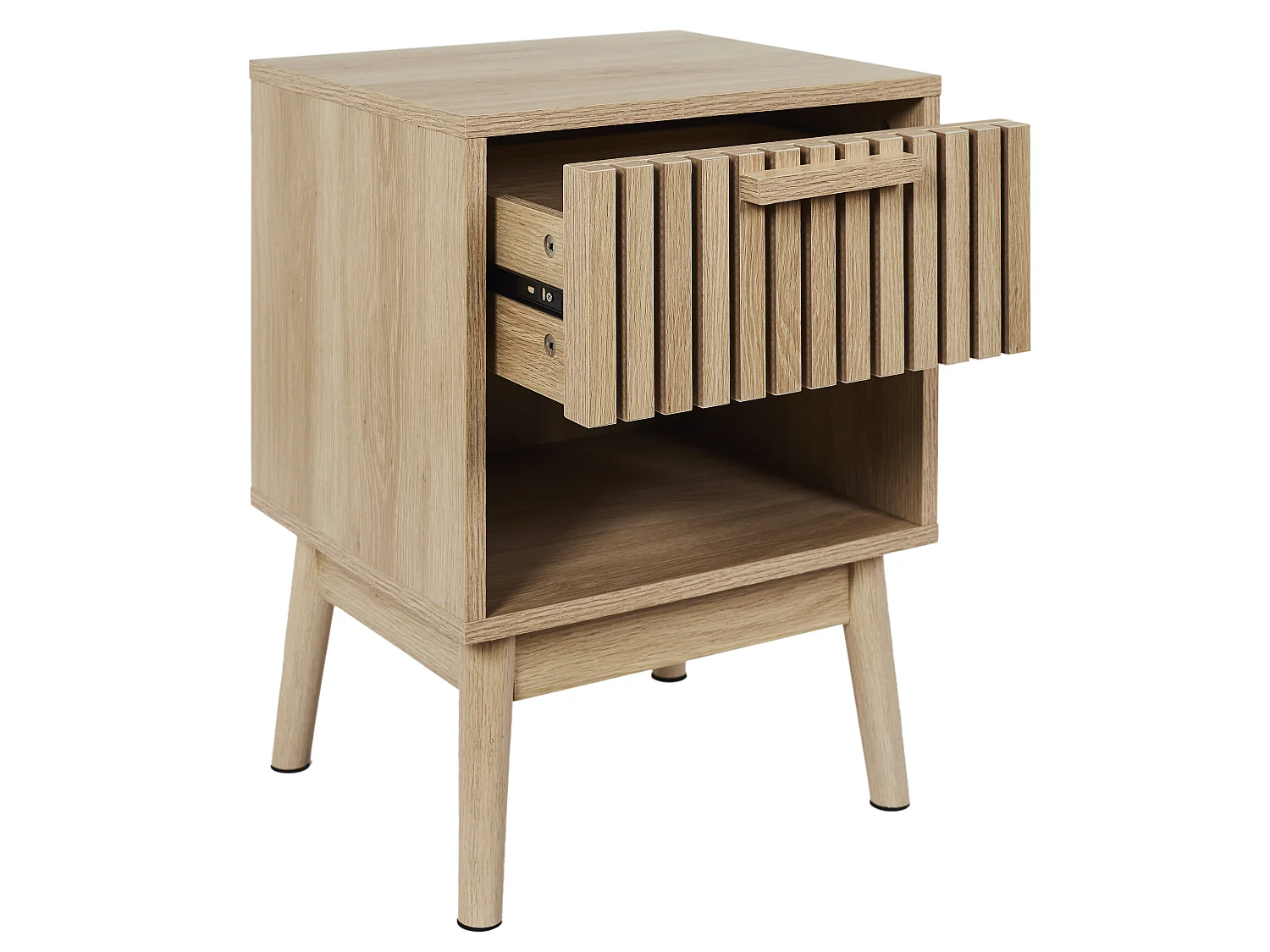 Table de chevet - HOME DECO FACTORY - KLAUS - Ultra-design - Marron