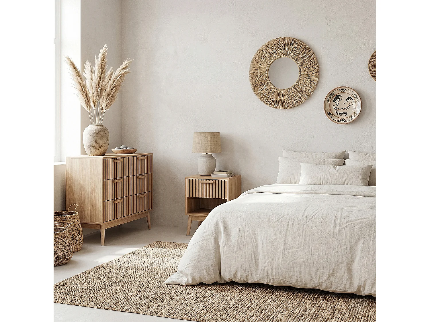 Table de chevet - HOME DECO FACTORY - KLAUS - Ultra-design - Marron