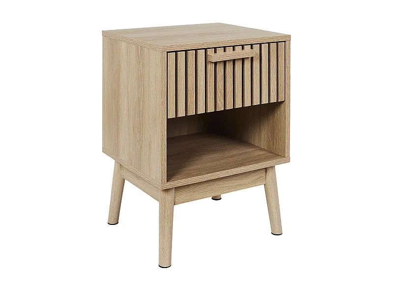 Chevet Klaus 1 Tiroir 1 Niche Marron