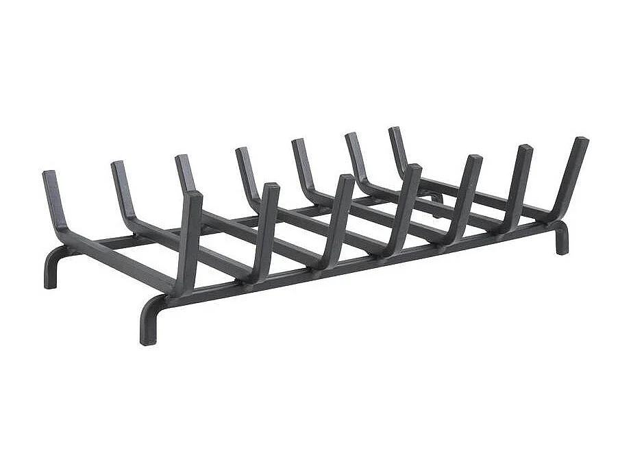 Grille porte bûches en fer forgé