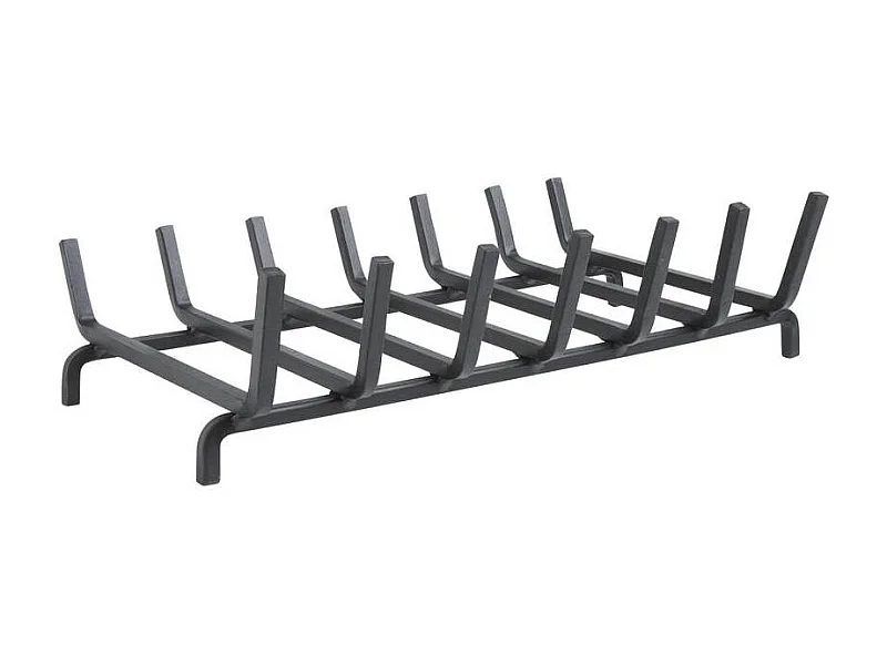 Grille porte bûches en fer forgé