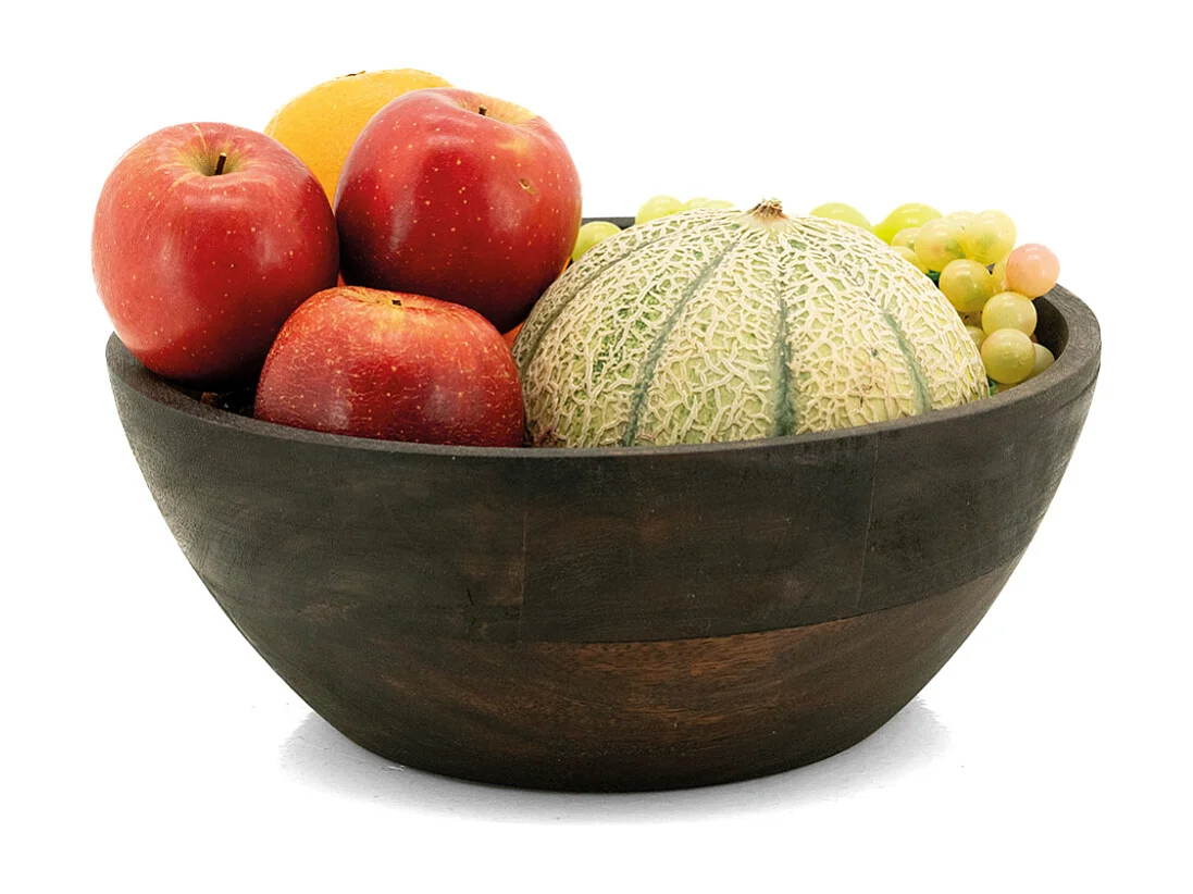 Saladier en bois d'acacia noir Saladier