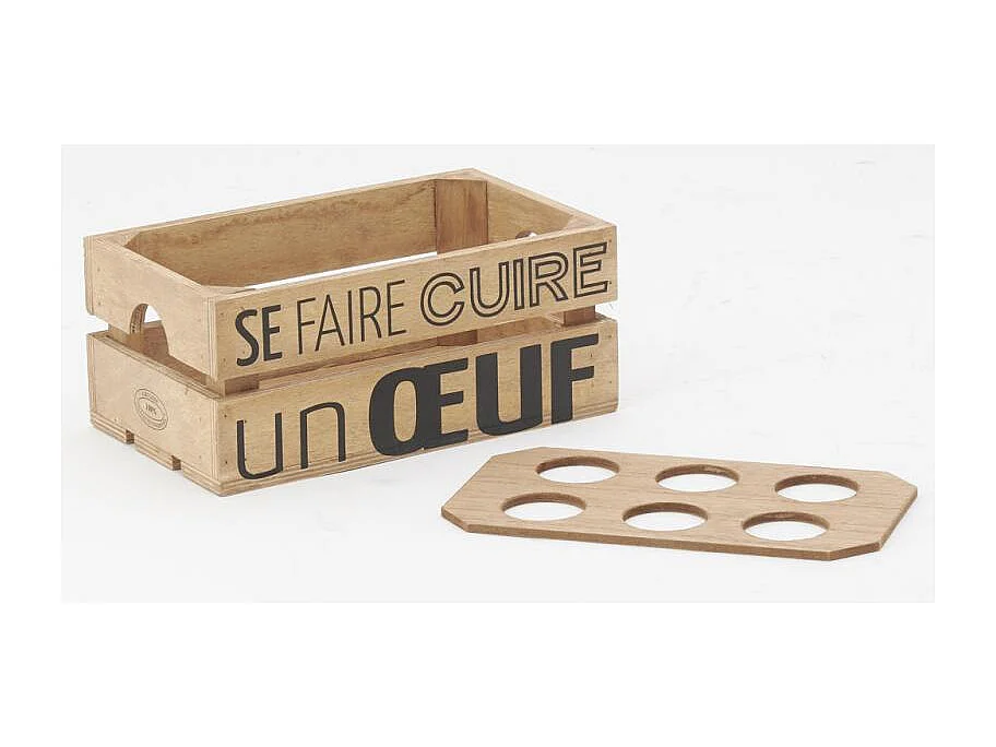 Boite à oeufs en bois - Se faire cuire un oeuf Boîte à Œufs