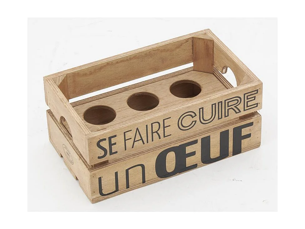 Boite à oeufs en bois - Se faire cuire un oeuf Boîte à Œufs