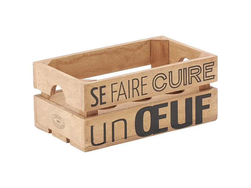 Boite à oeufs en bois - Se faire cuire un oeuf Boîte à Œufs