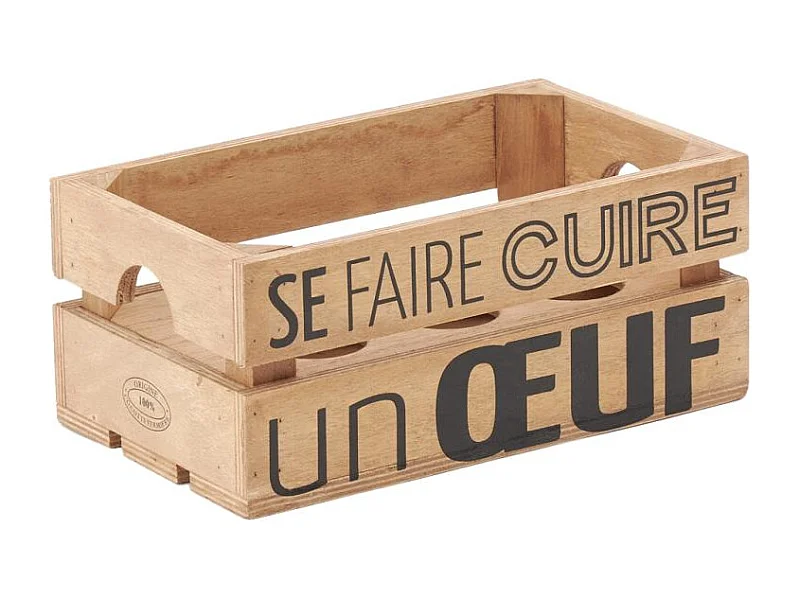 Boite à oeufs en bois - Se faire cuire un oeuf Boîte à Œufs