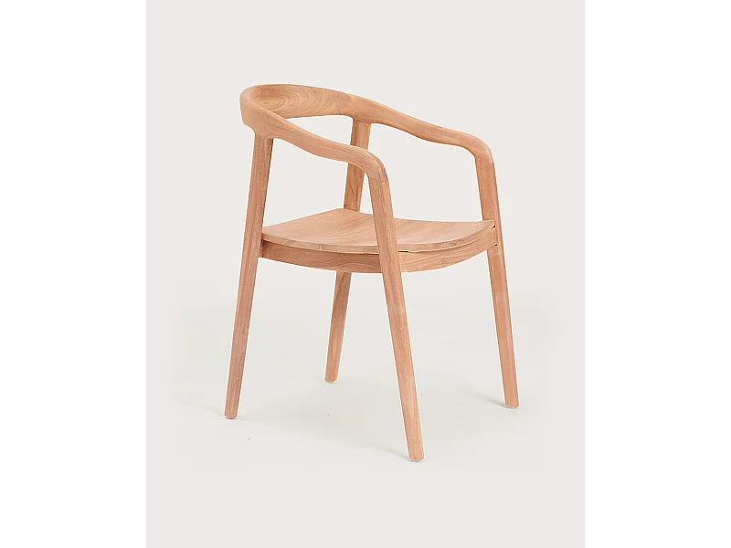 Lot de 2 chaises Charline - Lot de 2 chaises Charline en teck massif