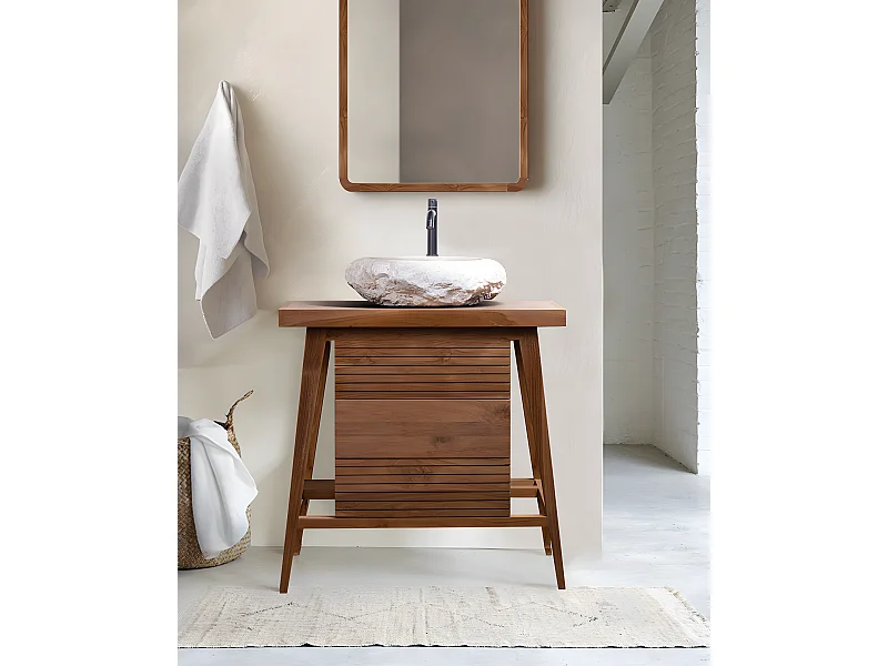 Rio - Petit meuble de salle de bain en teck massif