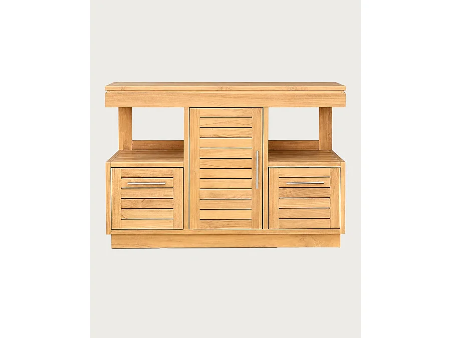 Oasis - Mobile bagno in teak massello 120 cm