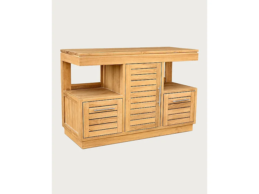 Oasis - Mobile bagno in teak massello 120 cm