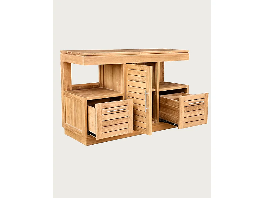 Oasis - Mobile bagno in teak massello 120 cm