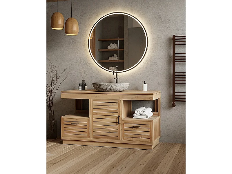 Oasis - Meuble salle de bain en teck massif 120 cm