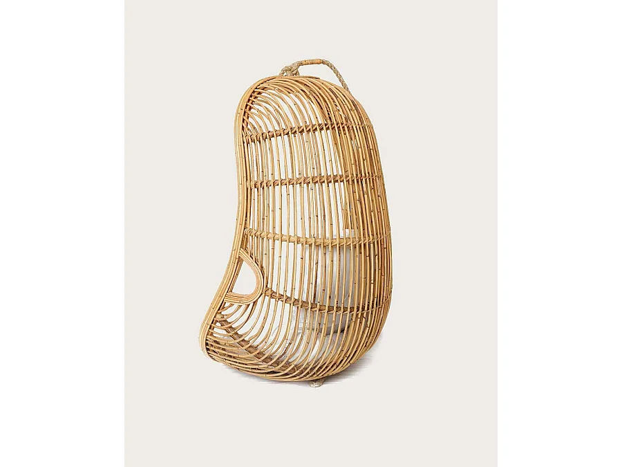 Marbella - Fauteuil oeuf suspendu en rotin tressé