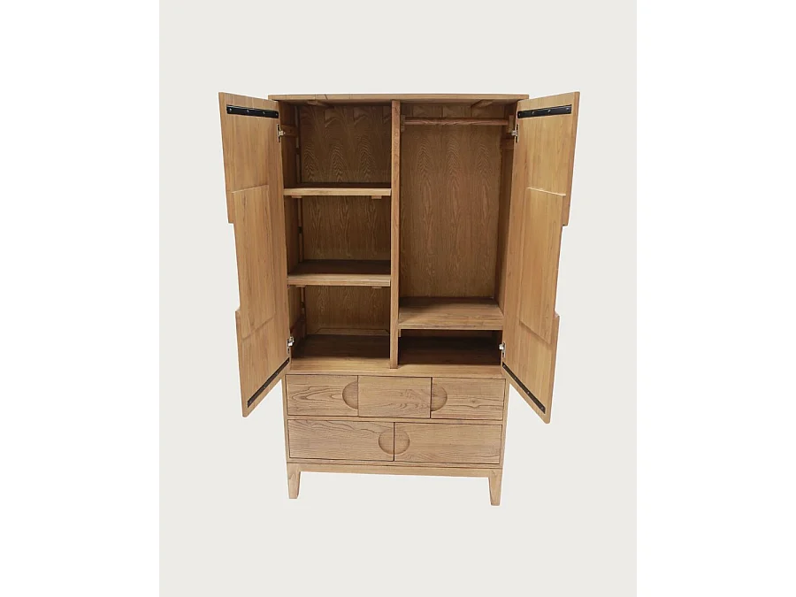 Kyoto - Armoire en bois massif de teck