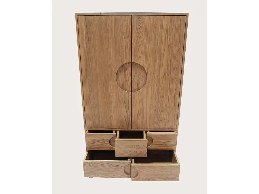 Kyoto - Armoire en bois massif de teck