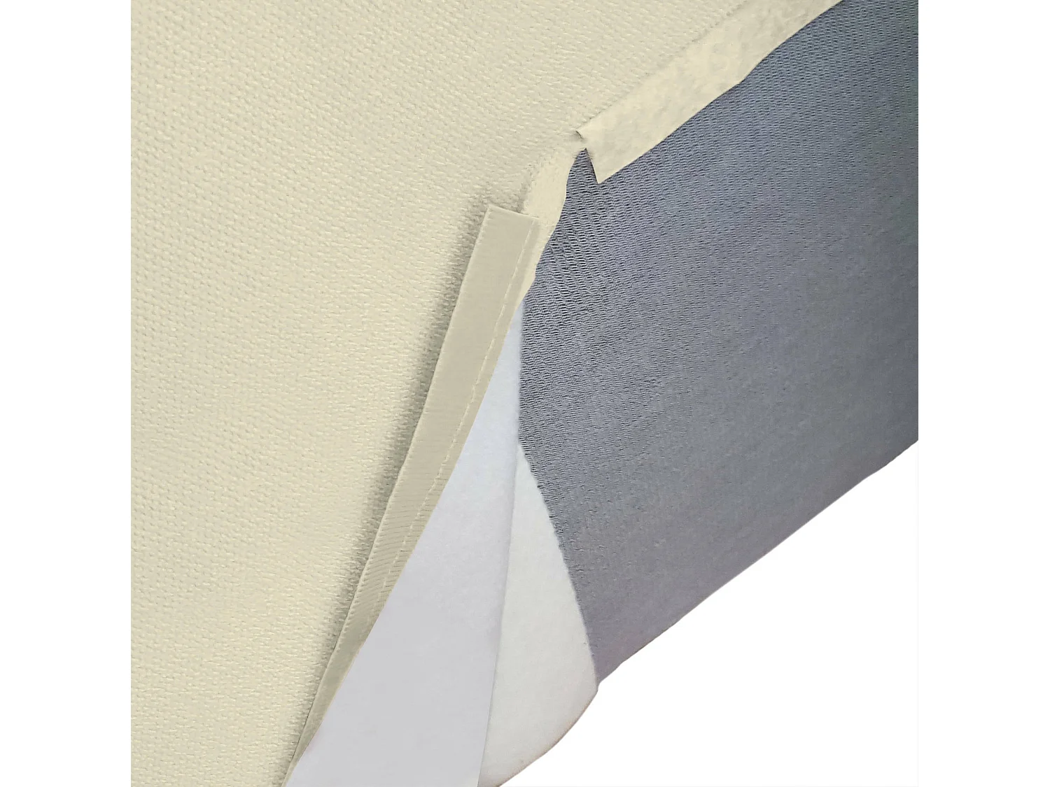 Canapé fixe Lidia, Grand canapé modulable 2 places avec péninsule droite, 100% Made in Italy, Canapé moderne en tissu, 240x170h70 cm, Beige