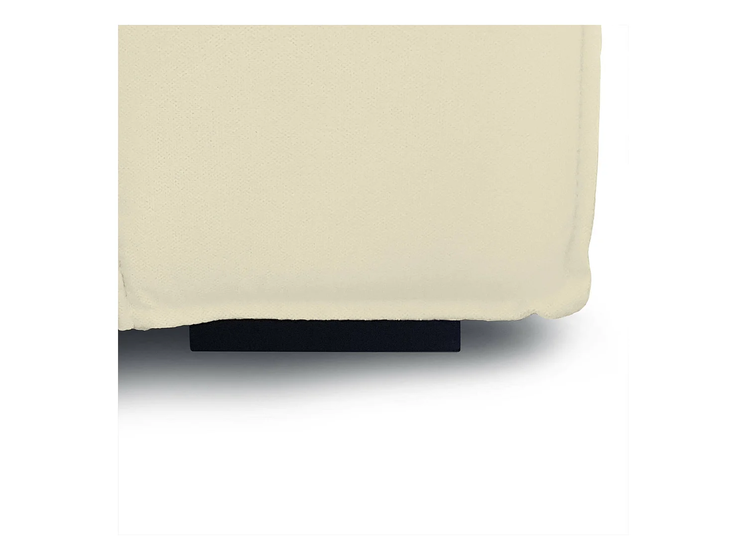 Canapé fixe Daniela, Grand canapé modulable 2 places avec péninsule gauche, 100% Made in Italy, Canapé moderne en tissu, 240x170h70 cm, Beige