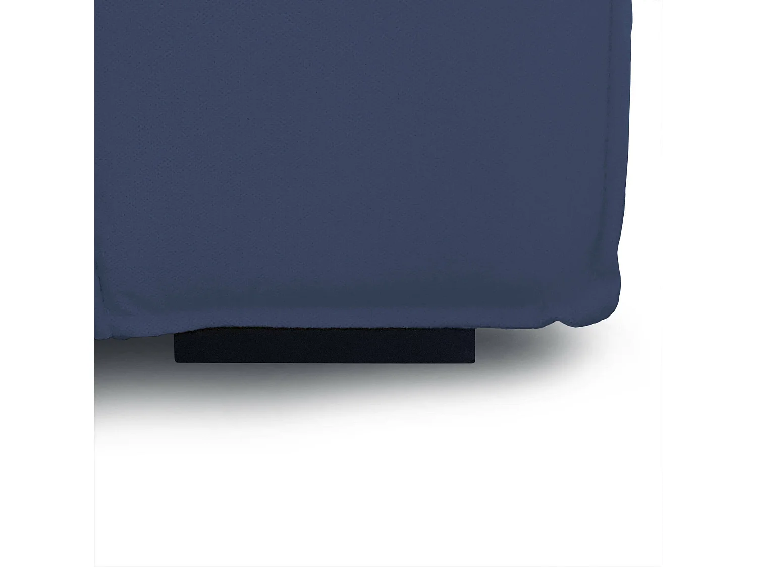 Patrizia vaste bank, 2-zits modulaire bank met rechterschiereiland, 100% Made in Italy, Moderne stoffen bank, 220x170h70 cm, Blauw