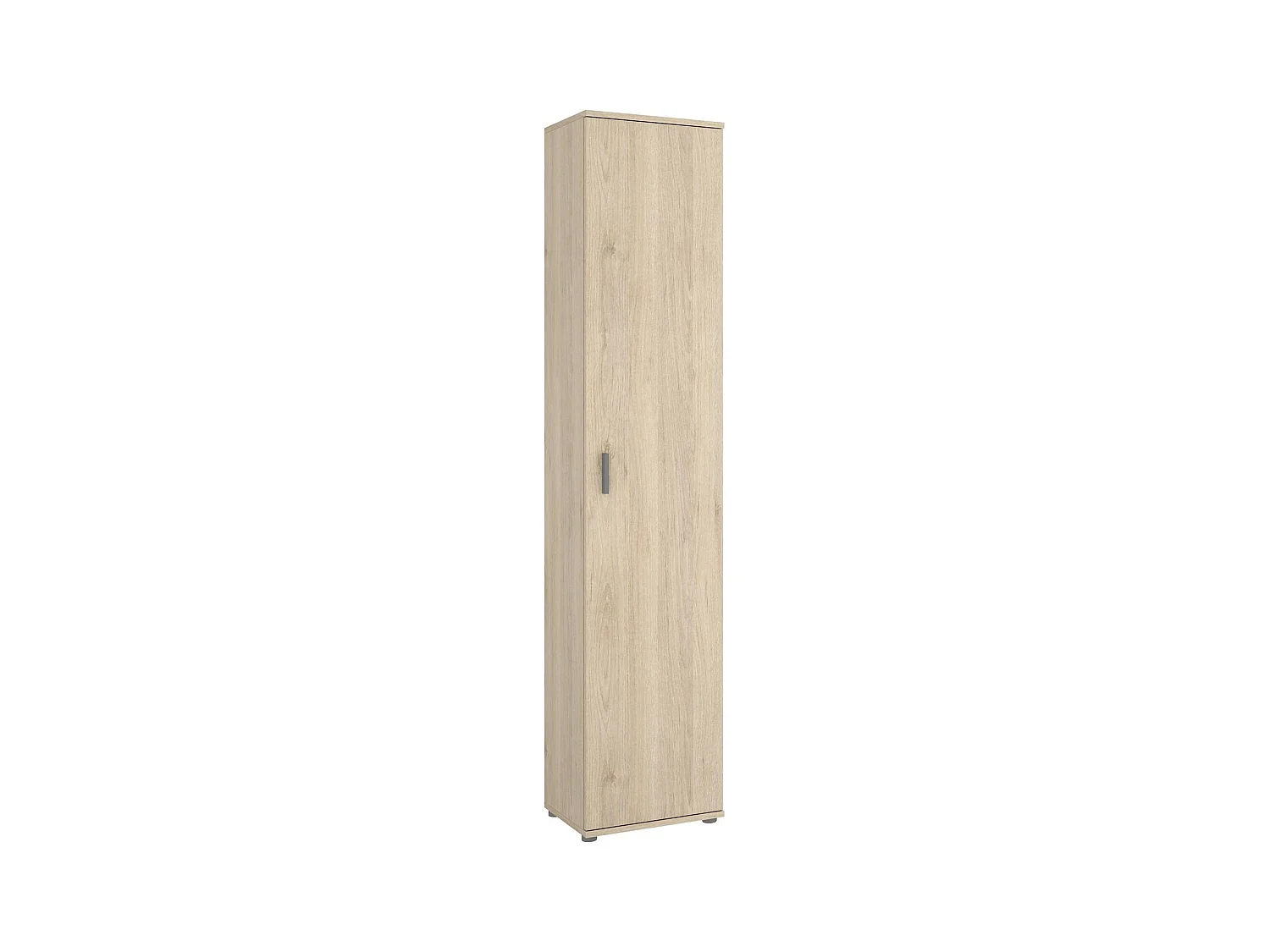 Armoire polyvalente Dfuzat, Meuble de rangement multifonctionnel, armoire 1 porte, 39x35h190 cm, Chêne