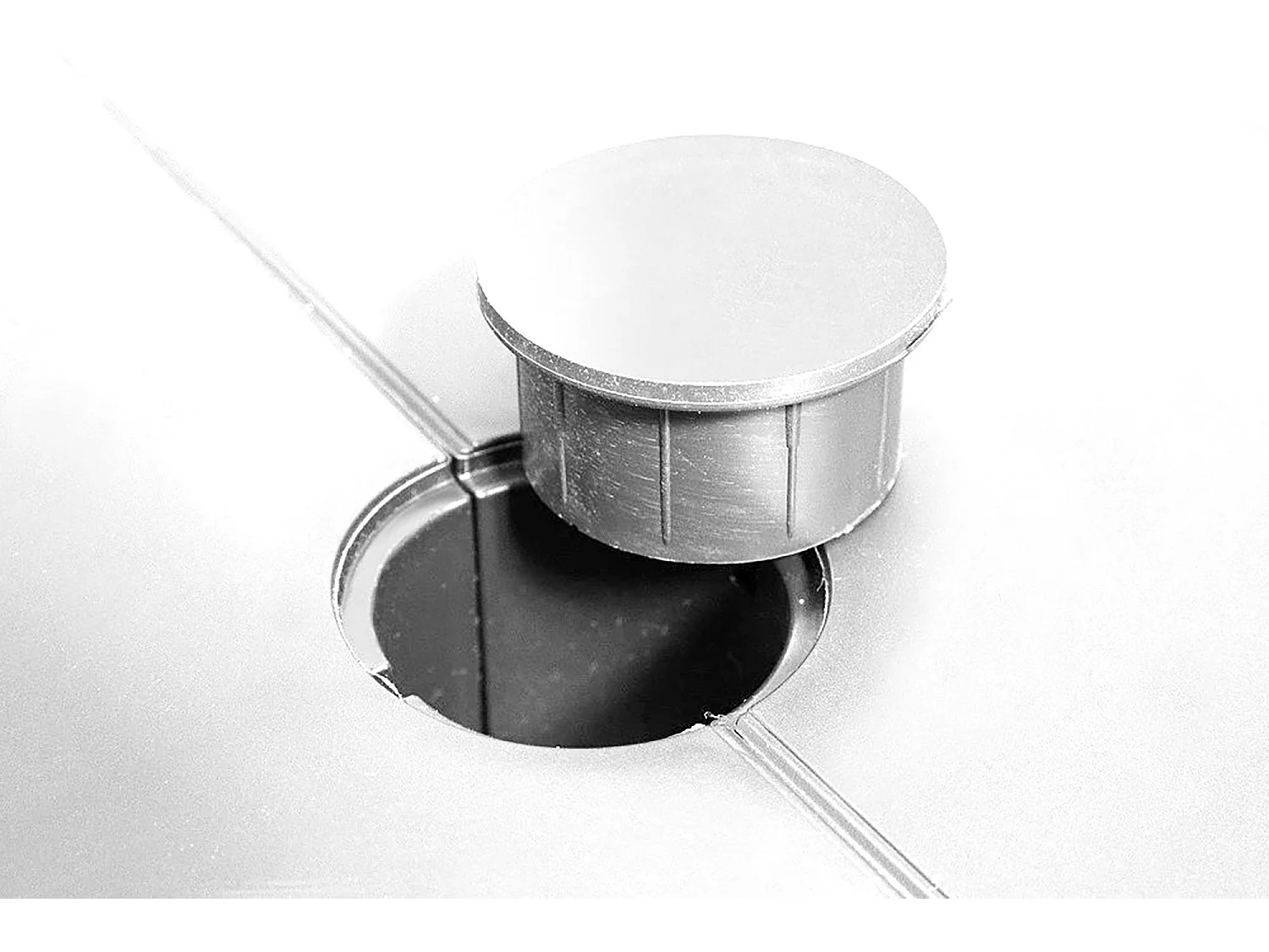 Tavolo da esterno Mercurio, Tavolo rettangolare, Tavolo allungabile da giardino o da bar, 100% Made in Italy, 160-220x90h74 cm, Bianco