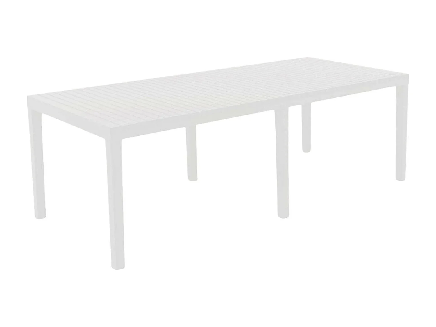Susa buitentafel, Uitschuifbare rechthoekige eettafel, Uitschuifbare tuintafel, 100% Made in Italy, 150x90h72 cm, Wit