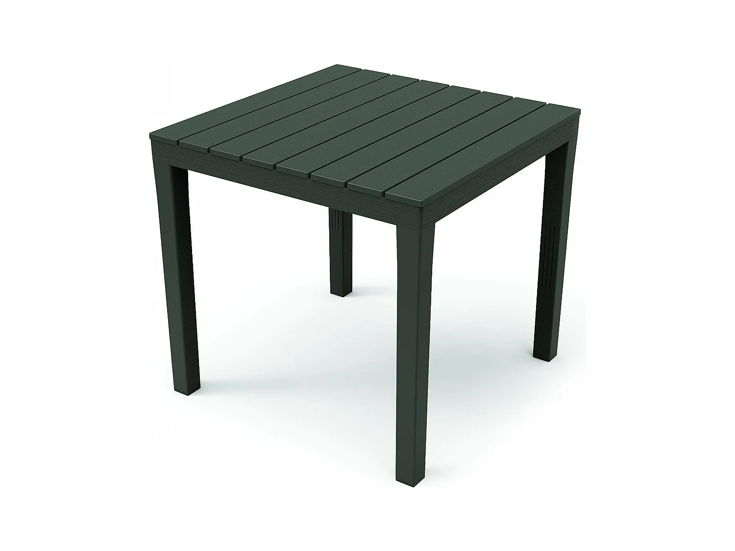 Table d'extérieur Vicenza, Table de jardin carrée, Table basse fixe intérieure et extérieure, 100% Made in Italy, 100% Made in Italy, 78x78h72 cm, Anthracite
