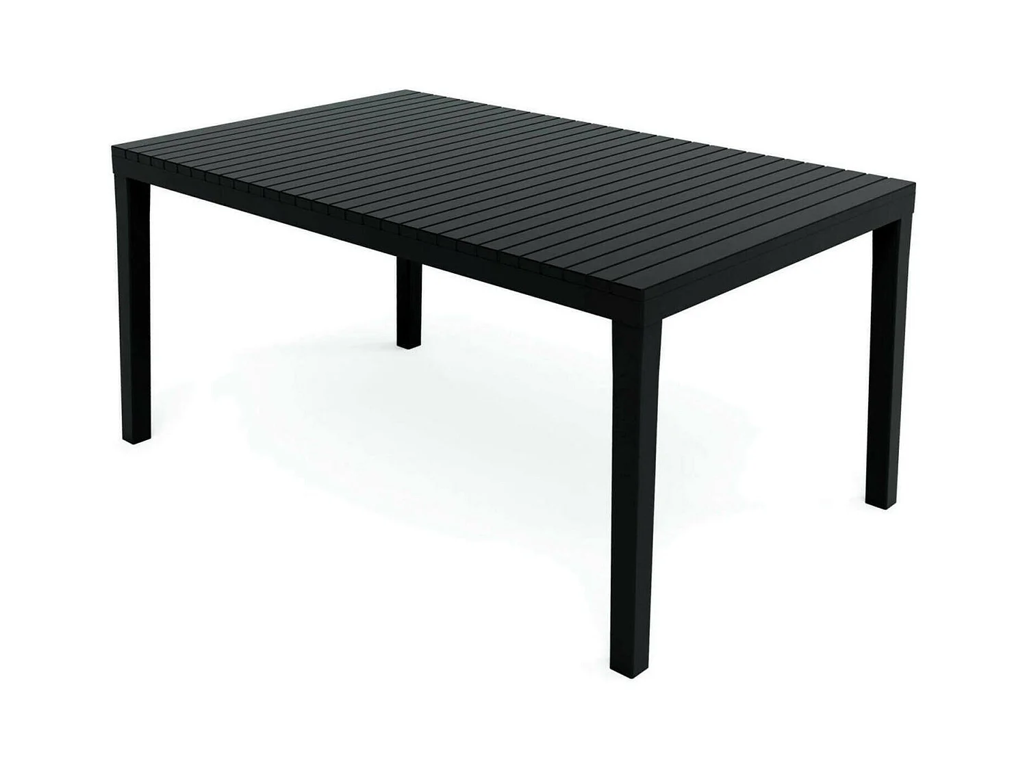 Table d'extérieur Dmica, Etagère à manger rectangulaire extensible, Table de jardin extensible, 100% Made in Italy, 150x90h72 cm, Anthracite