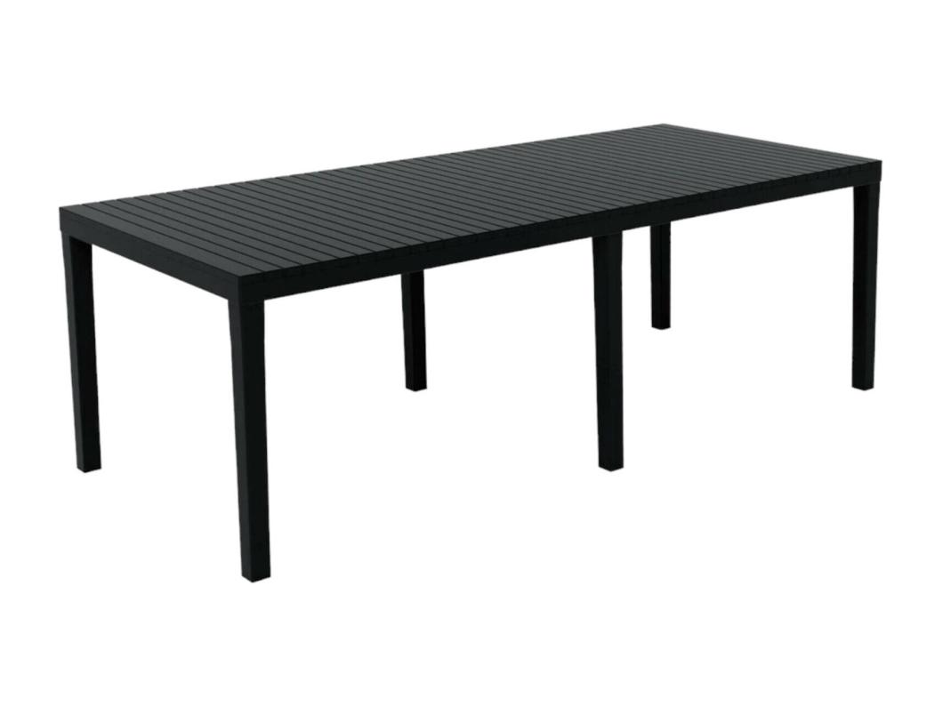Mesa de exterior Susa, Mesa de jantar extensÃ­vel retangular, Mesa extensÃ­vel de jardim, 100% Fabricado em ItÃ¡lia, 150x90h72 cm, Antracite